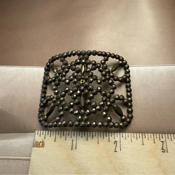 French Cut Steel Antique Shoe Buckle - Picture 6 of 7